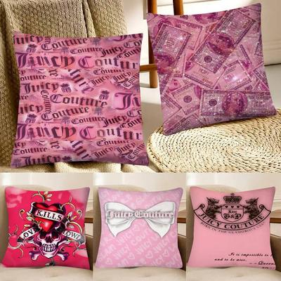 Federa Cuscino Quadrato J-Juicy C-Couture Camera da Letto Divano Cuscino Comfort per il Tempo Libero Decorazione per Auto Casa