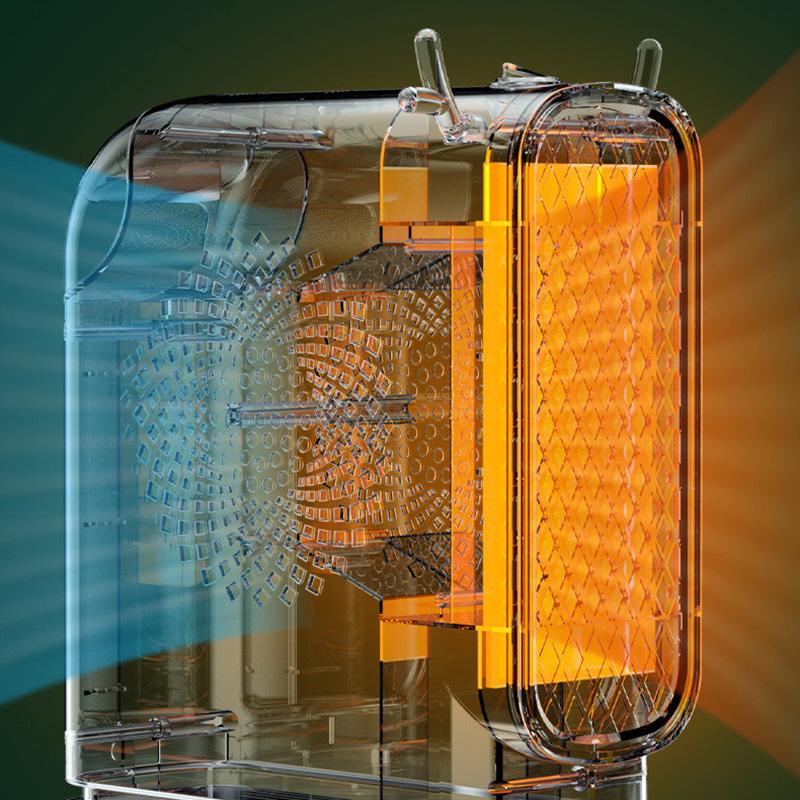 Portable Desktop Electric Heater Household High Speed Regulating Electric Heater Air Circulation Tower Fan Heating Air Cooler