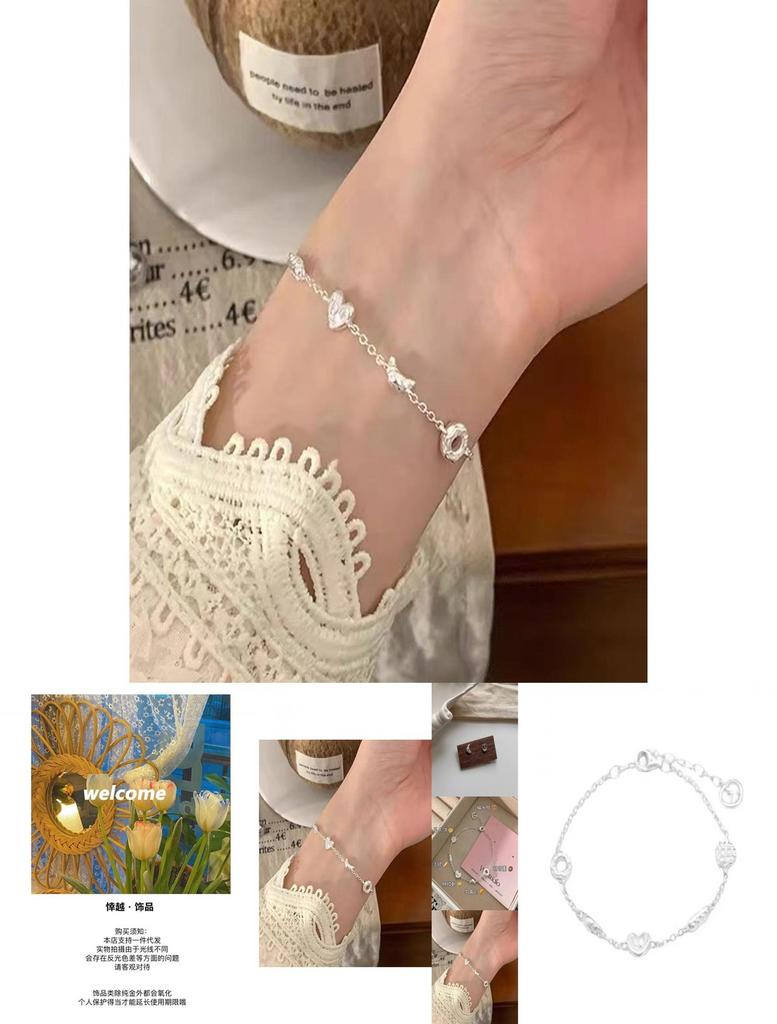 Elegantes Donut-Armband für Damen Sommer 2024 Geometrisches Design Süßer Stil