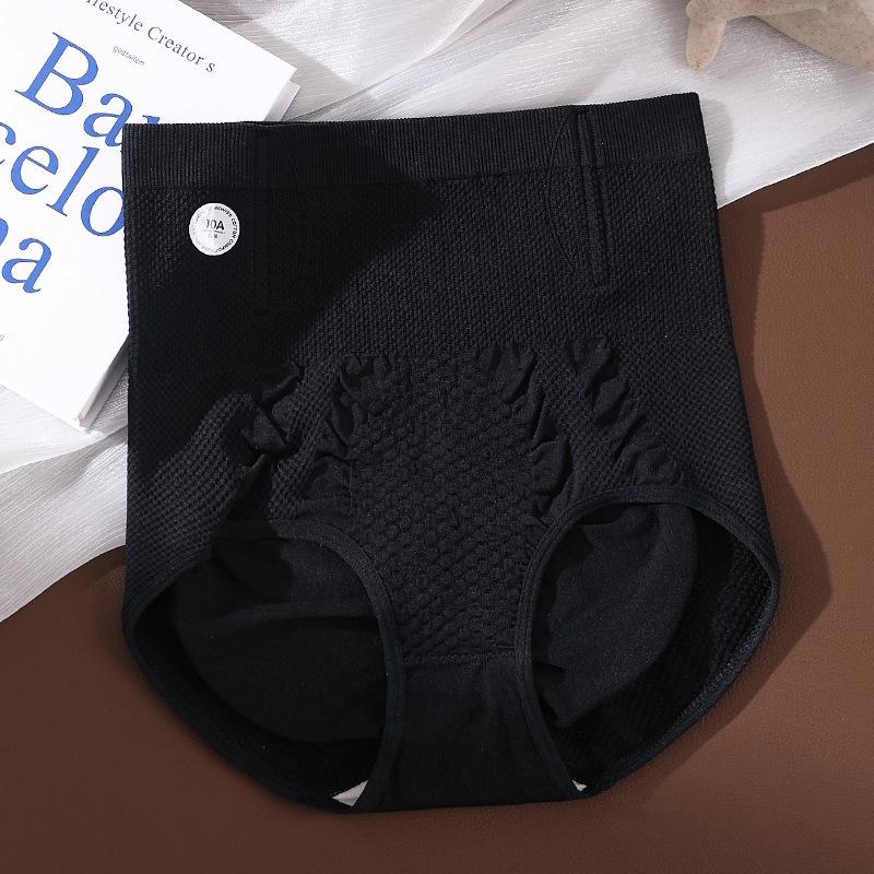 Ladies Spring and Autumn High Waist Belly Light Plastic High Waist Triangle Briefs