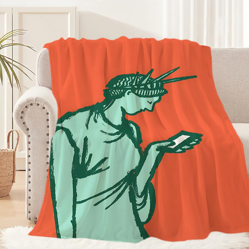 J-Jean J-Julliens Aesthetic Art Blanket Blanket for Couch Sofa Travel Home Hiking Picni Bed Beding Flannel Blanket birthday gift
