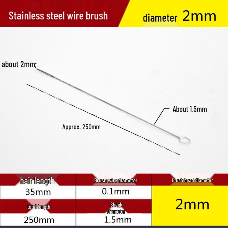 Electric Drill Stainless Steel Pipe Brush with Extended Handle for Polishing, Grinding, Deburring, and Rust Removal