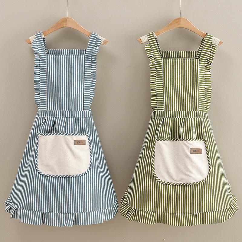 2024 Breathable Cotton-Linen Apron: Lightweight, Anti-Oil, for Spring/Summer Cooking and Catering