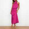 Spring and summer new high-end satin sleeveless dress fashionable and elegant temperament light evening dress
