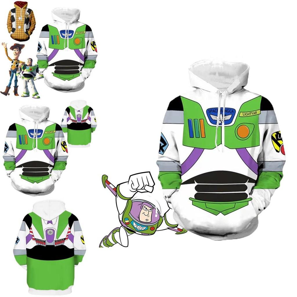 Bluza z kapturem Cosplay Buzz Astral z Toy Story, z długimi rękawami i łatwa w pielęgnacji