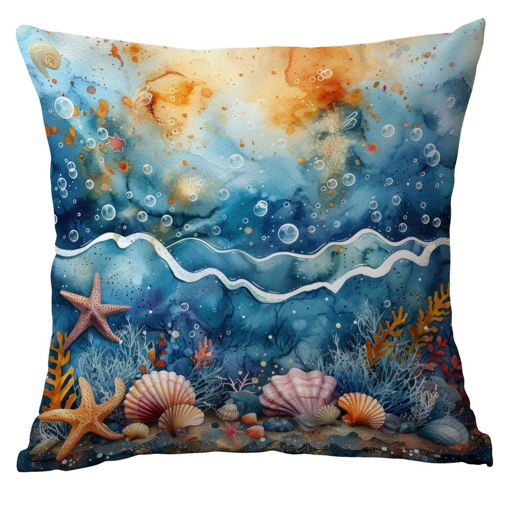 New Fantasy Underwater World Coral Pearl Shell Pillowcase Home Sofa Cushion Cover