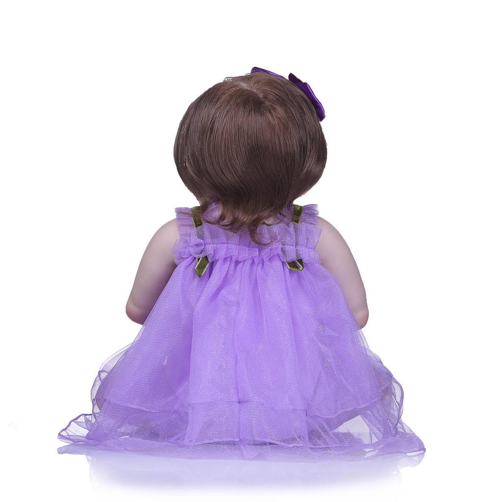 21 Inch Silicone Baby Doll Cute Lovely Newborn Baby Doll Children Play Toys Angle