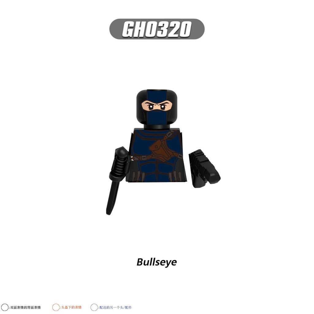 GH0142 Daredevil Movie Mini Figure Toys Cavillerine Pyro Zen Cowboy Elektra X-23 Human Torch Blade Blocks Party Gifts