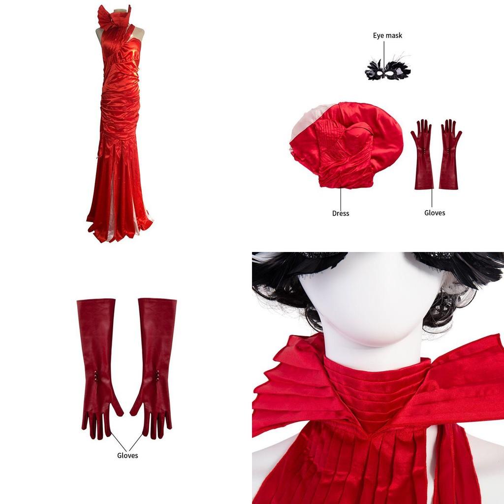 Deluxe Cruella De Vil Cosplay Costume For Women Featuring Chemical Fiber Blend