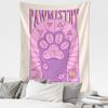 Cat Paws Tarot Tapestry Wall Hanging Witchcraft Bohemian Style Kawayi Hippie Girls Dormitory Home Decor