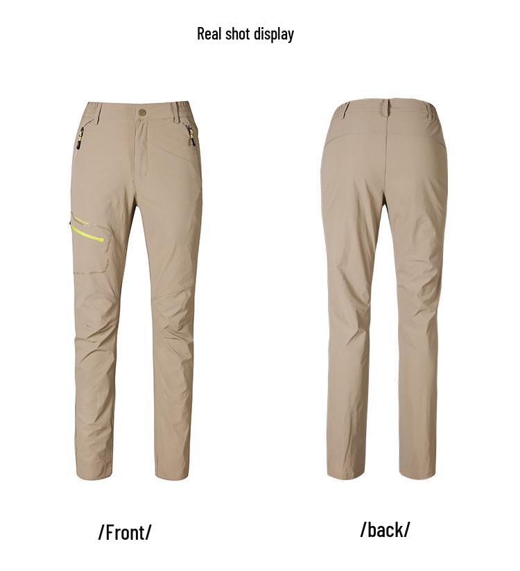 Women's Outdoor Quick-Dry Slimming Stretch Pants - Breathable, Sweat-Wicking, Wear-Resistant for Hiking & Mountaineering