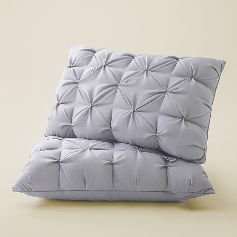 Twisted Flower48 × 74cmStar Hotel High and Low Pillow Home No Collapse Cervical Pillow Insert Waterable Wash Pillow Inner
