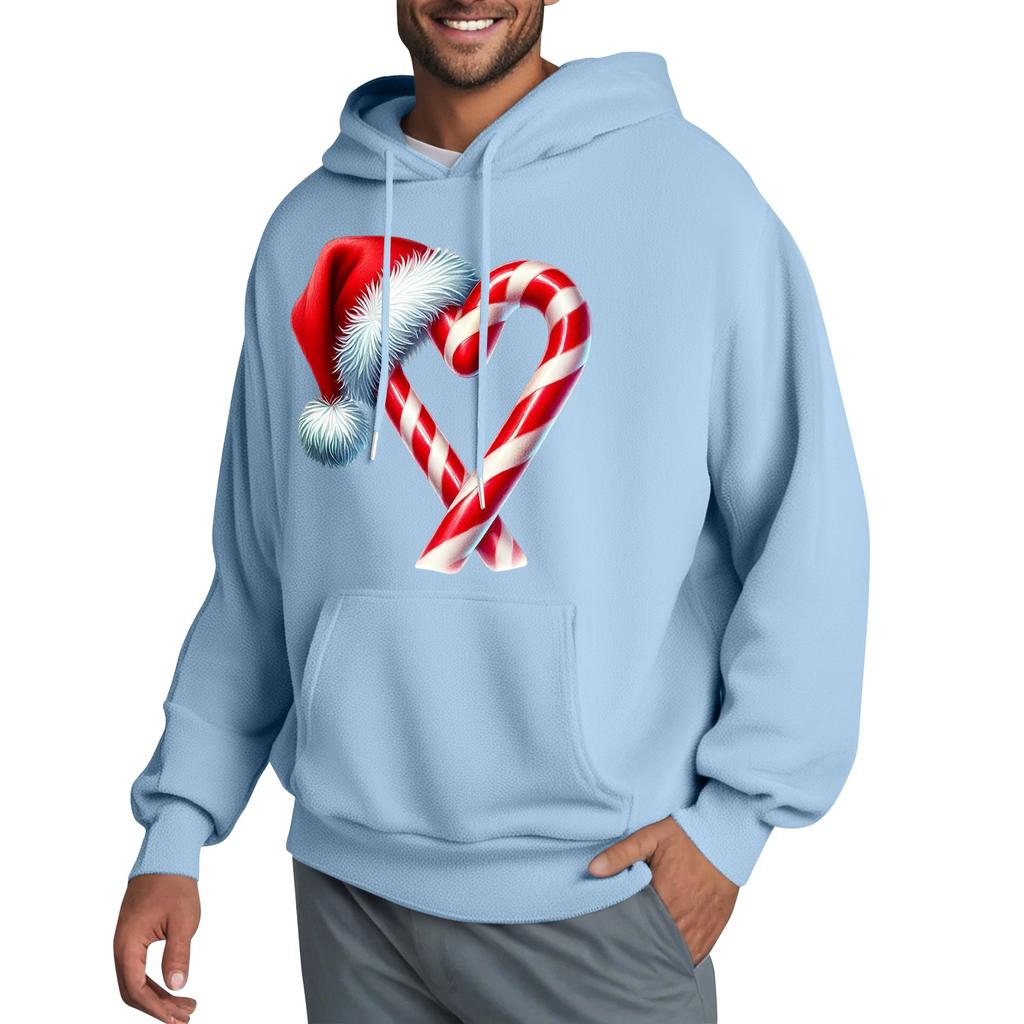 Men's Hooded Sweatshirt, Contrasting Color Sweatshirt, Sports   Casual Jacket