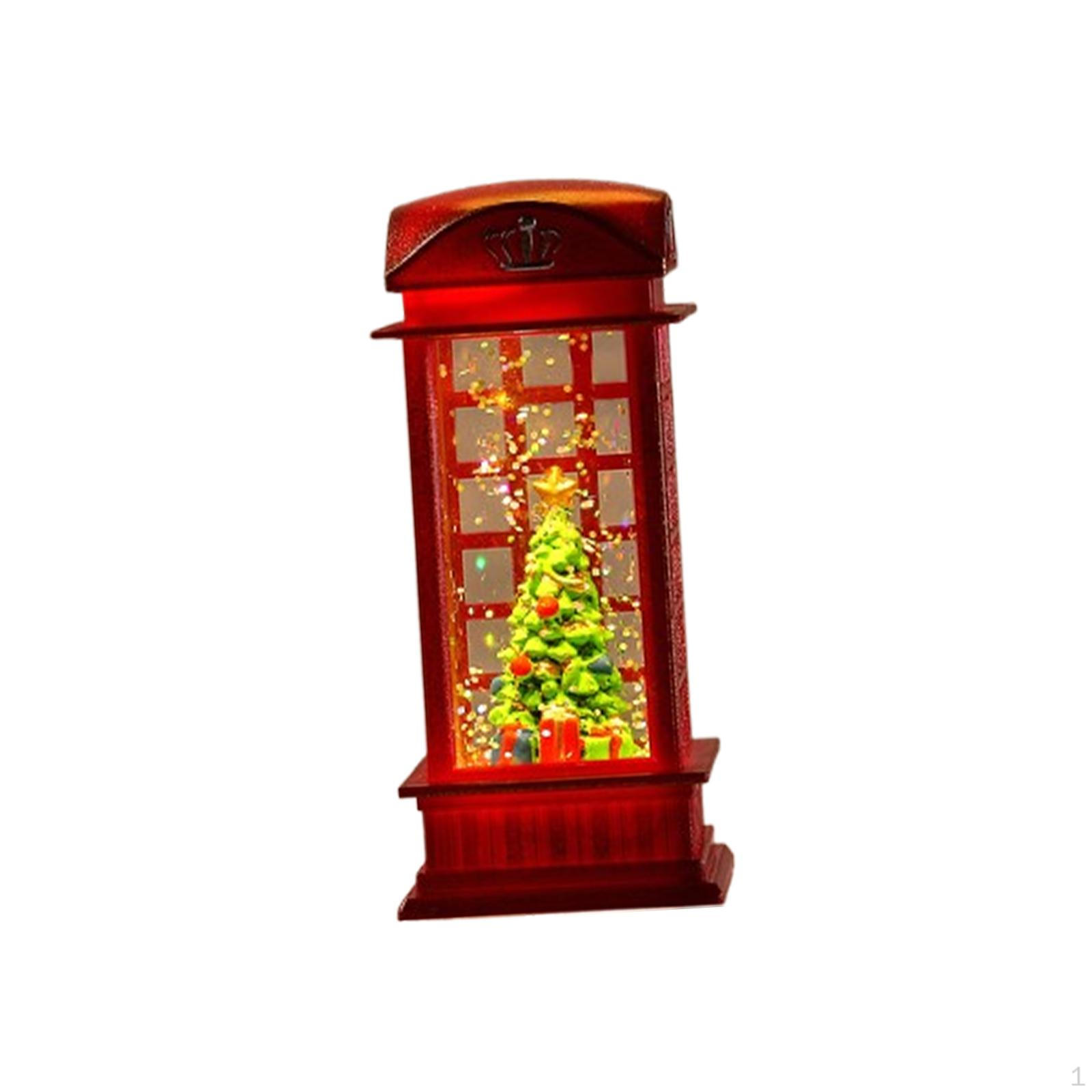 

Christmas Lantern Snow Globe Night Light for Desktop And Cafes