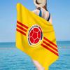 Asciugamano da Spiaggia in Microfibra della Federazione Calcistica Colombiana, Leggero e Asciugatura Rapida, per Viaggi Estivi, Essenziale da Spiaggia, Piscina