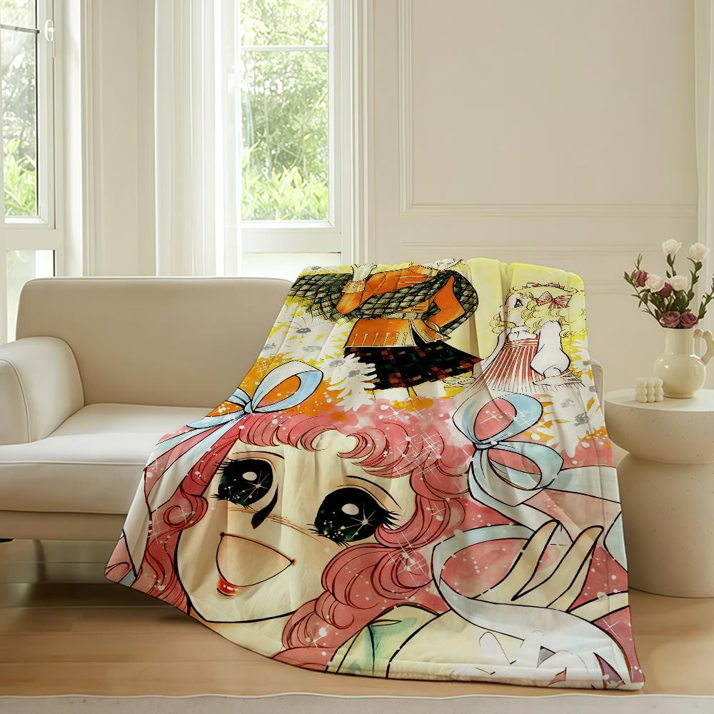 

Lovie anime C-Candy C-Candy Blanket For Sofa Office Bed Plane Travel Sleep Read Relax Camping Soft And Warm 30x40in