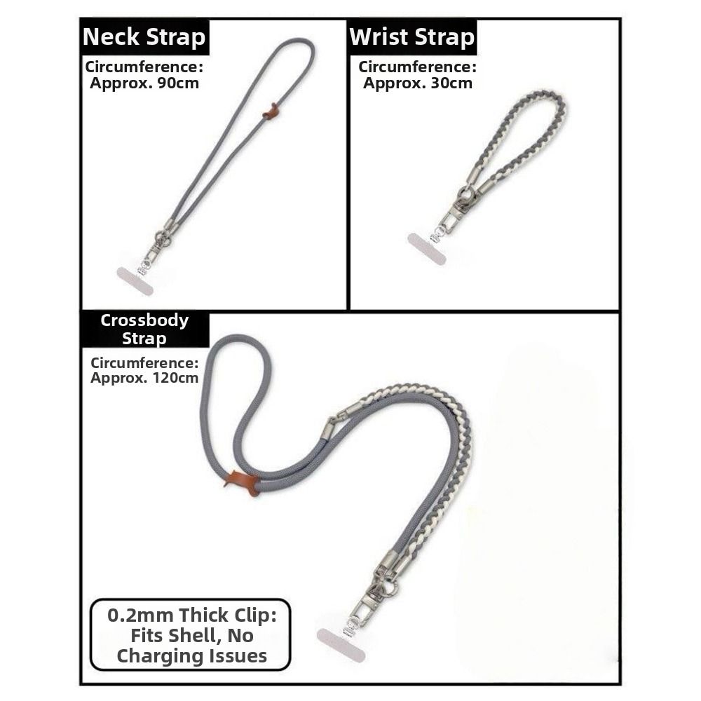 Anti-lost Mobile Phone Anti-lost Rope 8mm Thick Long Chain Neck Straps Travel Use