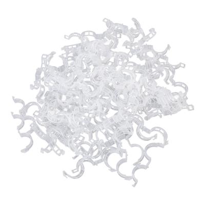 300 st Plast Tomatklämmor Bra Fixeringsstöd Återanvändbara Växtstödklämmor för Olika