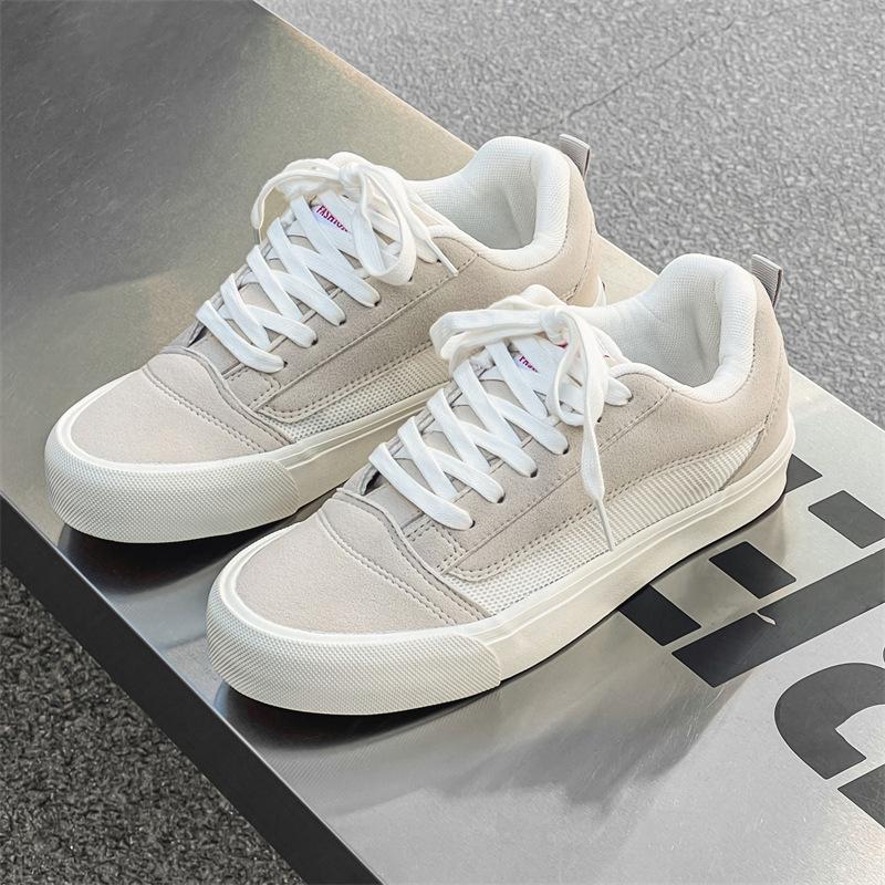 Spring couple design sense low-top espadrilles men's and women's student ins trendy versatile Hong Kong style casual board shoes