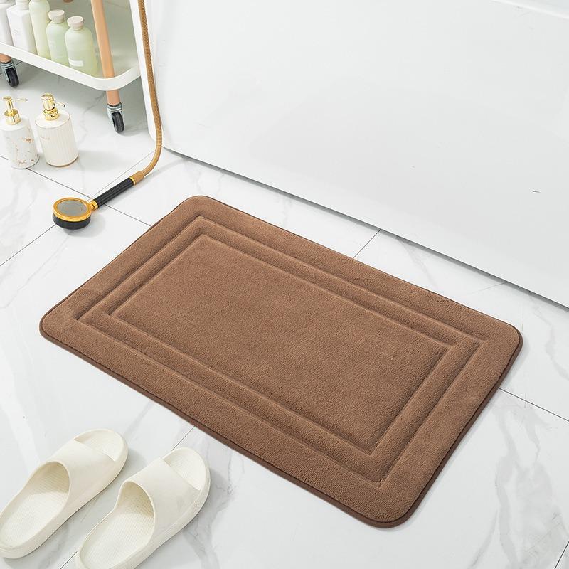 Bathroom Mat Bath Non-slip Carpets In Wash Basin Bathtub Side Floor Rug Shower Room Doormat Memory Foam 3D Pad