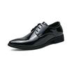 FashionLuxury Business Oxford Leather Shoes Men Breathable Rubber Formal Dress Shoes Male Glossy Wedding Flats Footwear Mocassin Homme