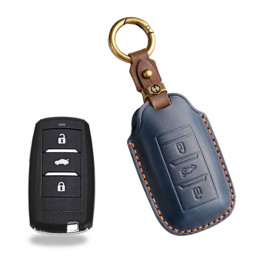 The Retro Key Cover Is Suitable for Ruicheng CC Old Special Car Key Bag, Purely Handmade Leather Keycase Chain.