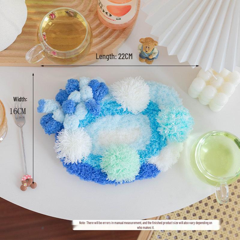 Moss Coaster Rug Kit: Beginner-Friendly Mori Style Doormat Gift Set