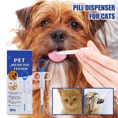 Cat Pill Dispenser Pet Piller For Small Cats Dogs Leak-Proof Feeder With Soft Silicone Tip For Animals Tablet Paste Liquid