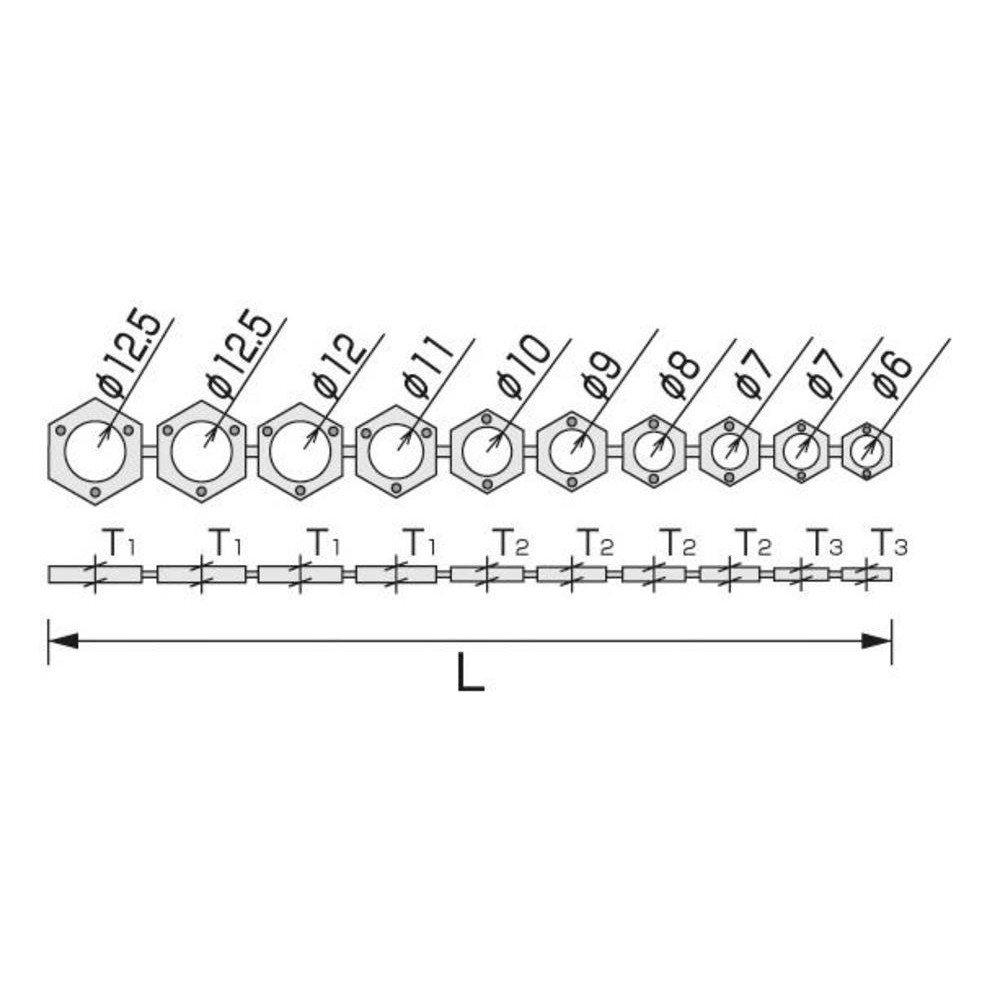 TONE Nut Catch Magnet (for Sockets), NCMG100, Black, Width 10-19mm