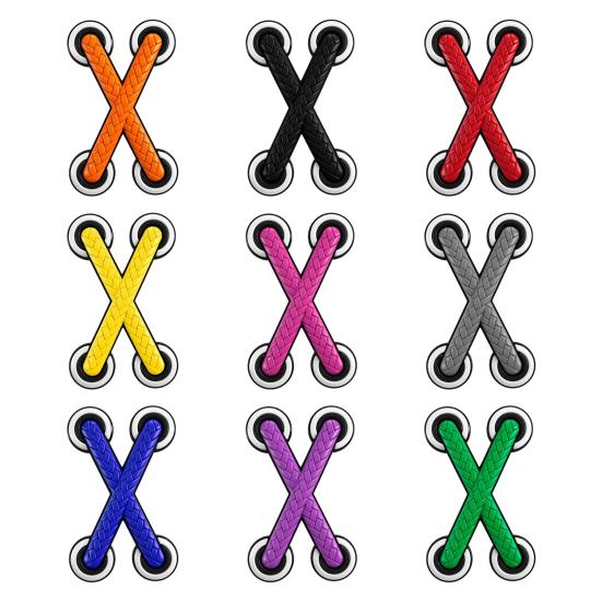 3D Realistic Shoelace Car Sticker Waterproof Sunproof Decals with Strong Adhesive for Scratch Cover for Cars Motorcycles