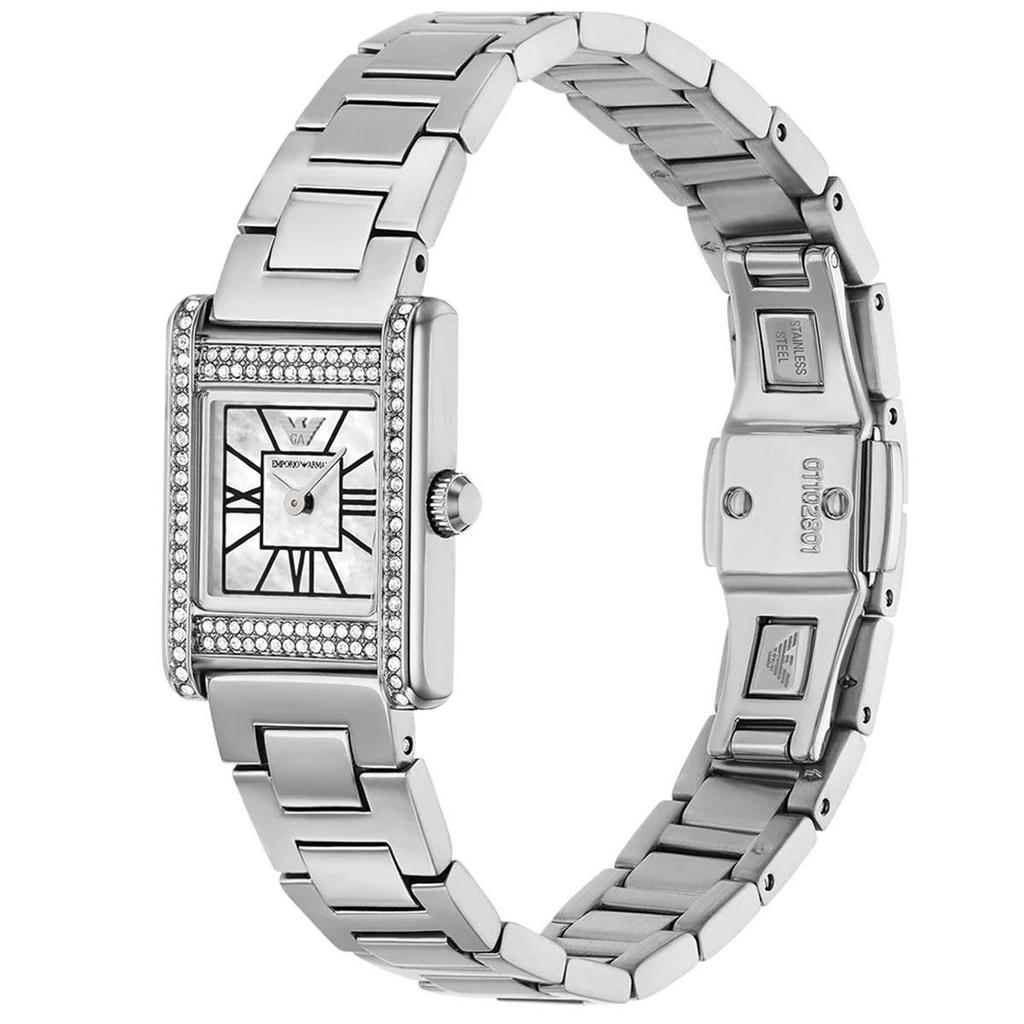 Emporio Armani AR11662 Genni Stainless Steel Mother Of Pearl Dial Ladies Watch