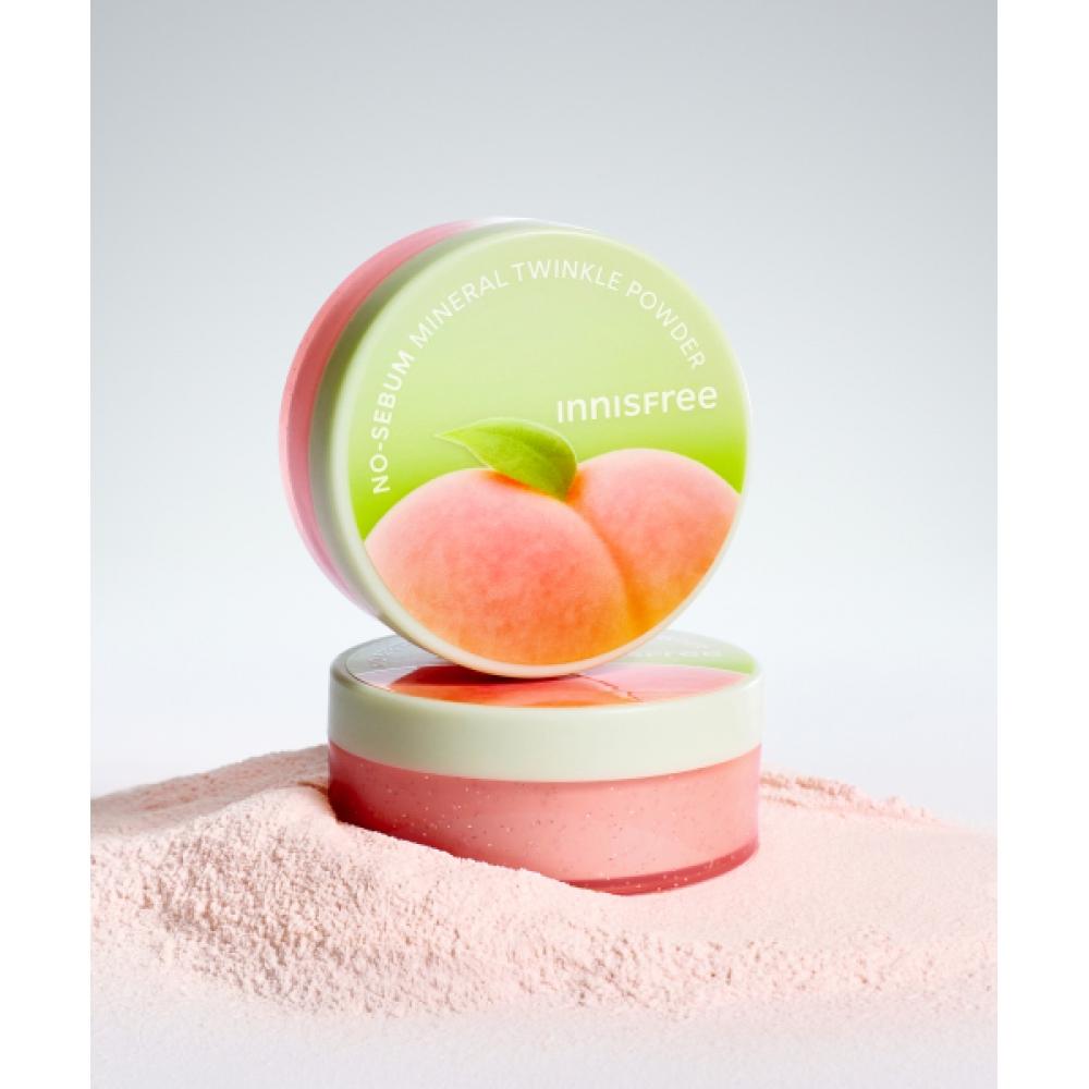 Innisfree Минеральная пудра No Sebum Цветок персика 5г 2 шт. FREE