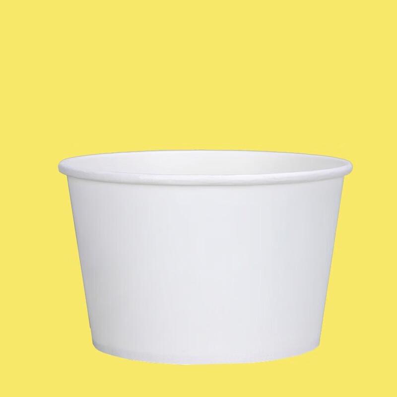 Debo 750ml Thickened Pure White Disposable Paper Bowls