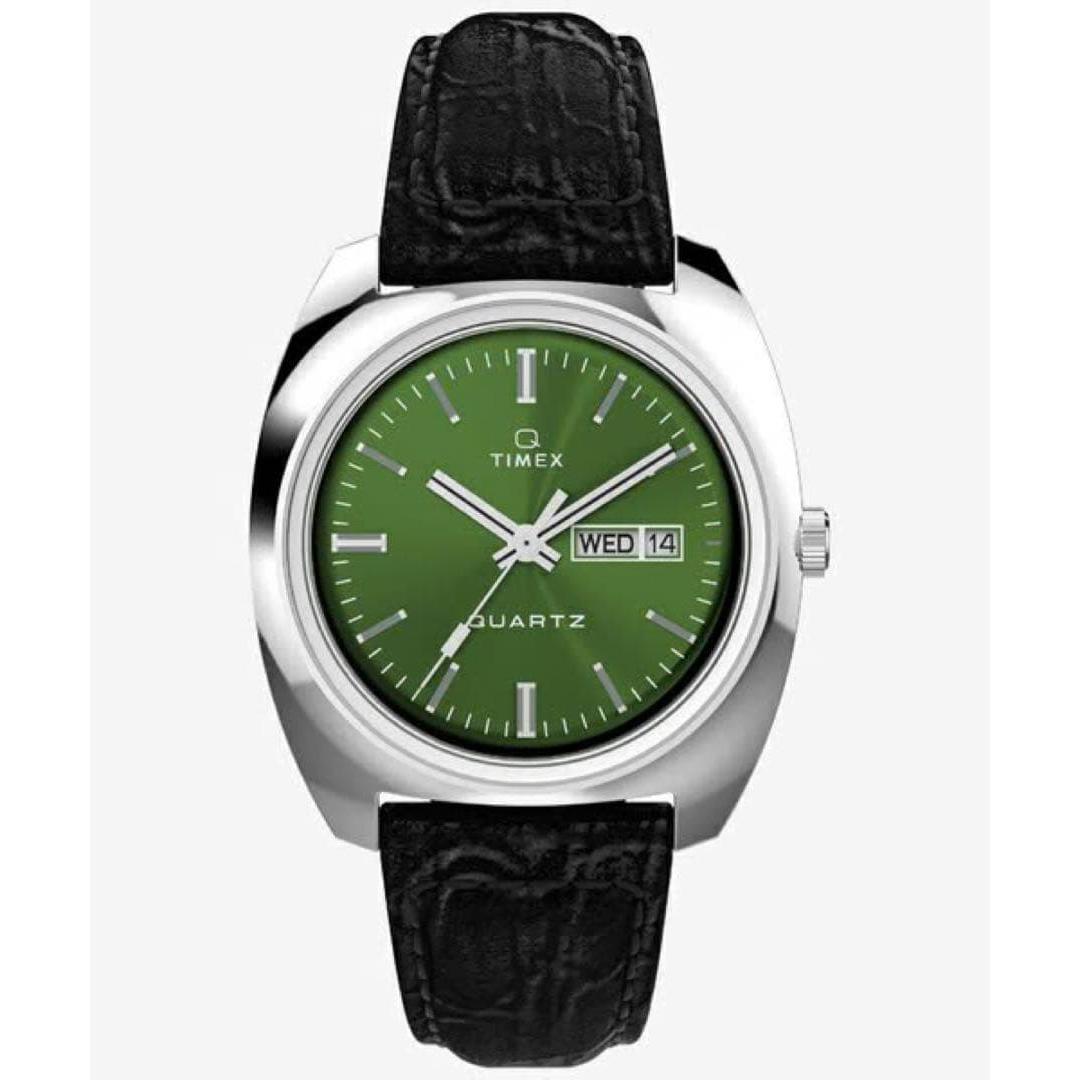 TIMEX Quartz Green Q TIMEX 1978 DAY/DATE