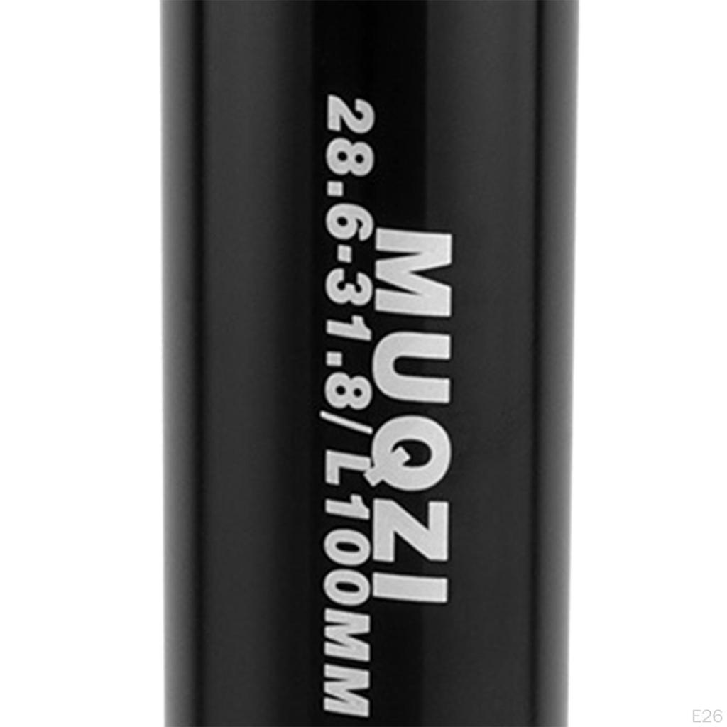 Bike Seat Post Shim Reducing Sleeve Extended 100mm Long Conversion Converter for Mountain BMX