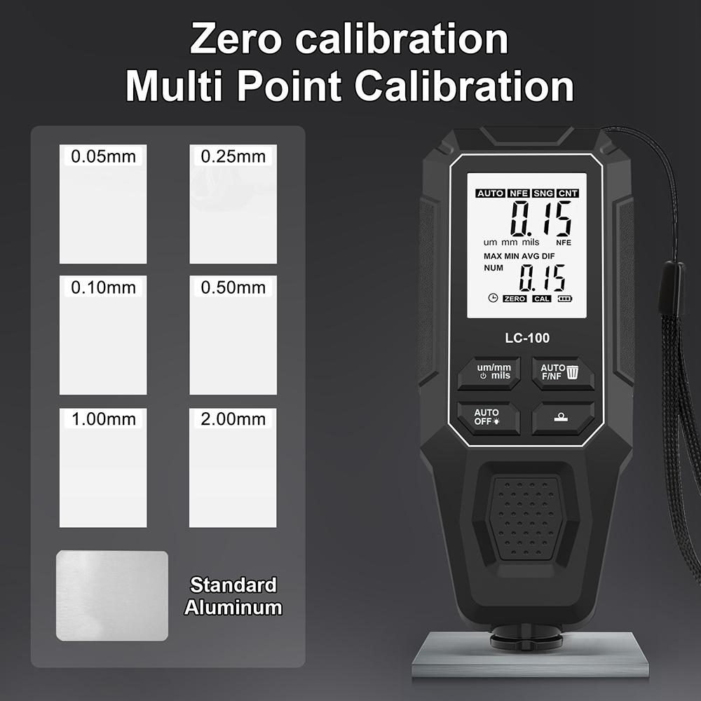 Car Paint Thickness Gauge 0-2000UM Fe & NFe Film Digital LCD Coating Automatic Thickness Tester Manual Auto Paint Tools