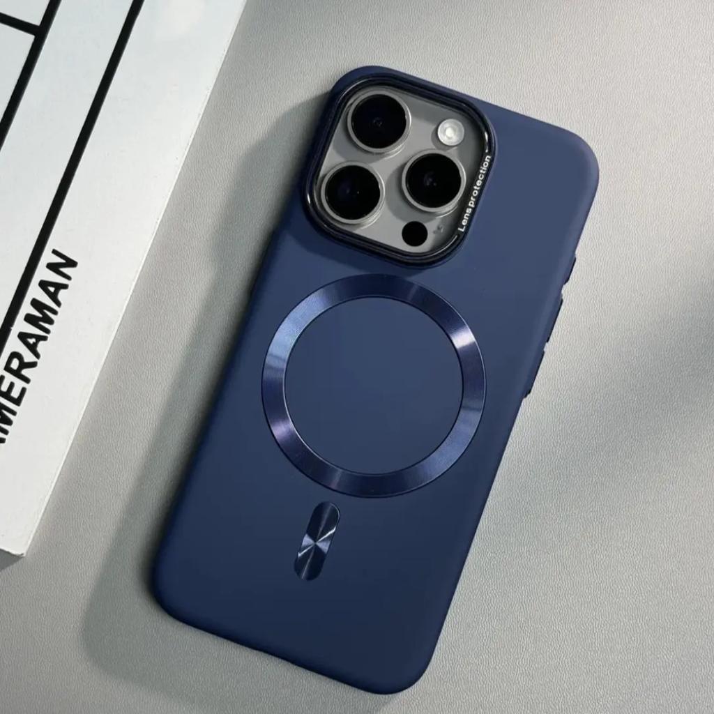 Applicable To IPhone17 Solid Color Matte Skin Feeling CD Magnetic Texture Mobile Phone Case Apple 16 Premium Sense Protective Case 15
