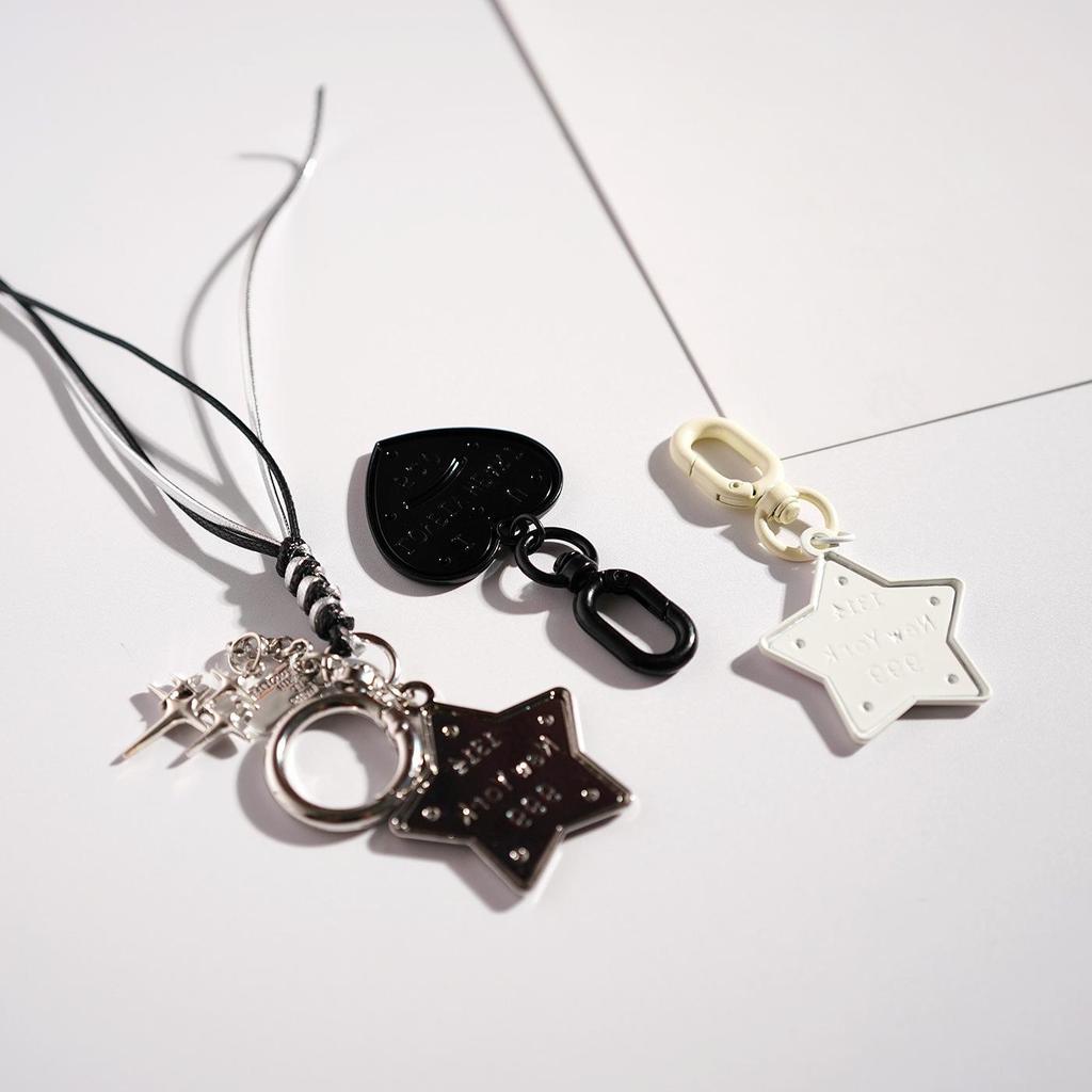 INS Cute Cartoon Star and Heart Keychain Pendant - Small Gift for Bags and Backpacks