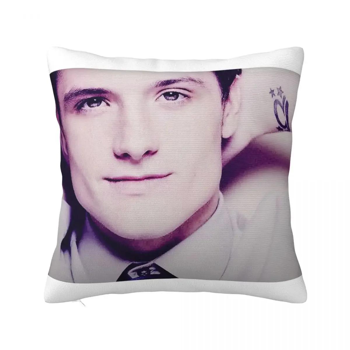 Josh Hutcherson Pillow Cover Actor Whistle Edit Meme Cute Funny Pillow Case For Sofa Home Decorative Cushion Cover Pillowcases, 30x30cm