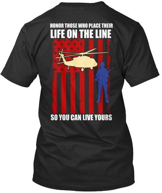 

Military Life On The Line T shirt Made in the USA Size S to 5XL S