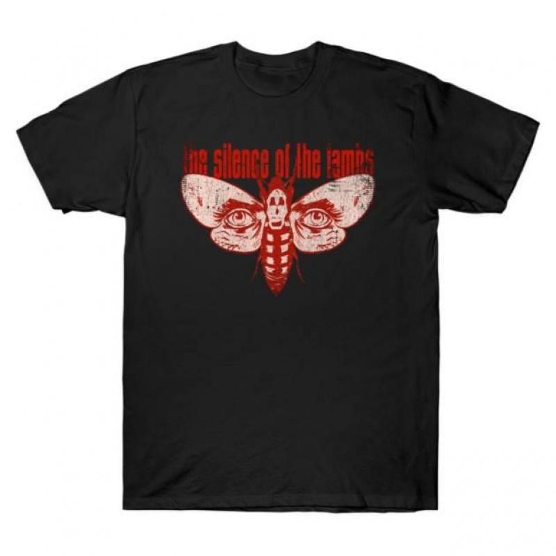 Deaths Head Moth Clarice Eyes Silence of the lambs Horror movie Hannibal t shirt Scary Cannibal Graphic Clothes All size Tee S