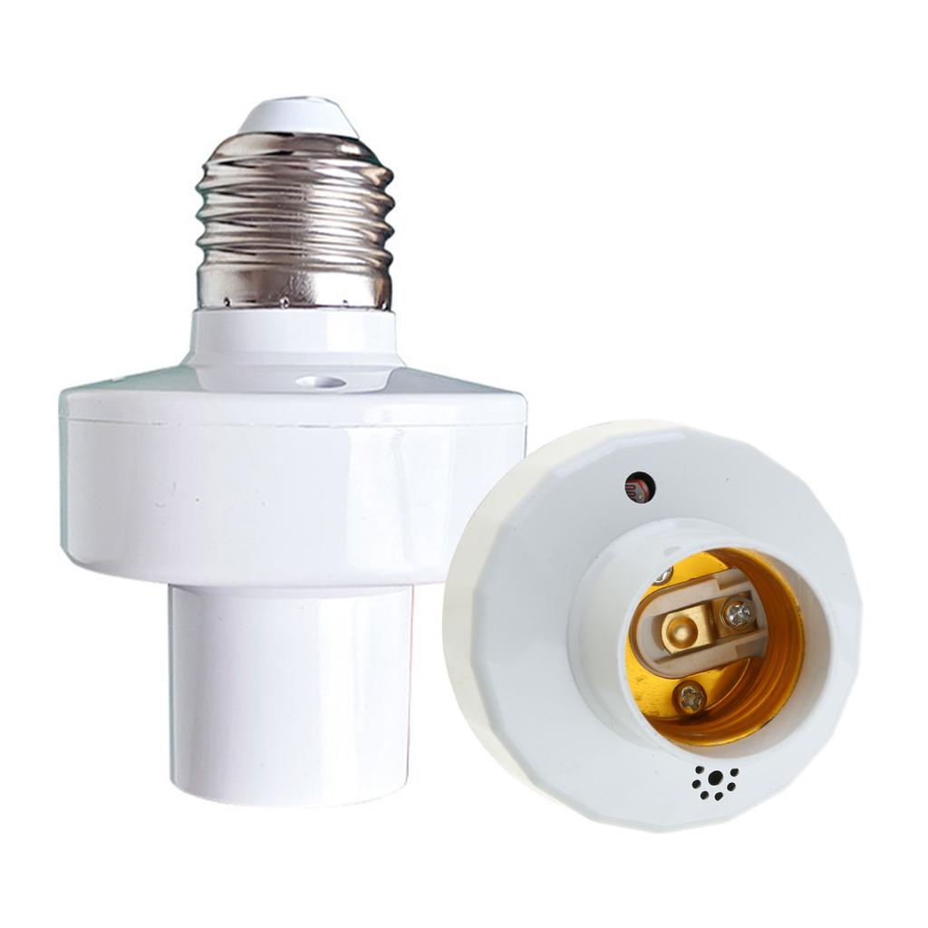 E27 Socket Motion Sensor Light Bulb Holder Motion Sensor Light Socket with Adjustable Delay for Home Garage Lighting