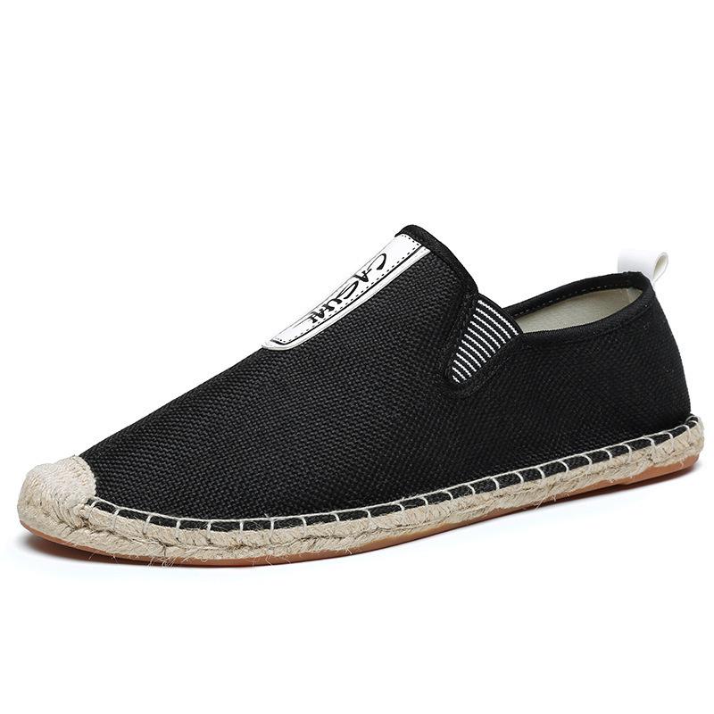 New linen canvas fisherman shoes Taoist shoes simple breathable spring and summer shoes