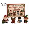 Kleberloses Perlen-Set 3D Perlen-DIY-Set, Lebensechtes Weihnachtstier-Bastelset, Perlenkatze Handgemachtes Einfaches Stickset für Kinder und Erwachsene Festlicher Feiertag