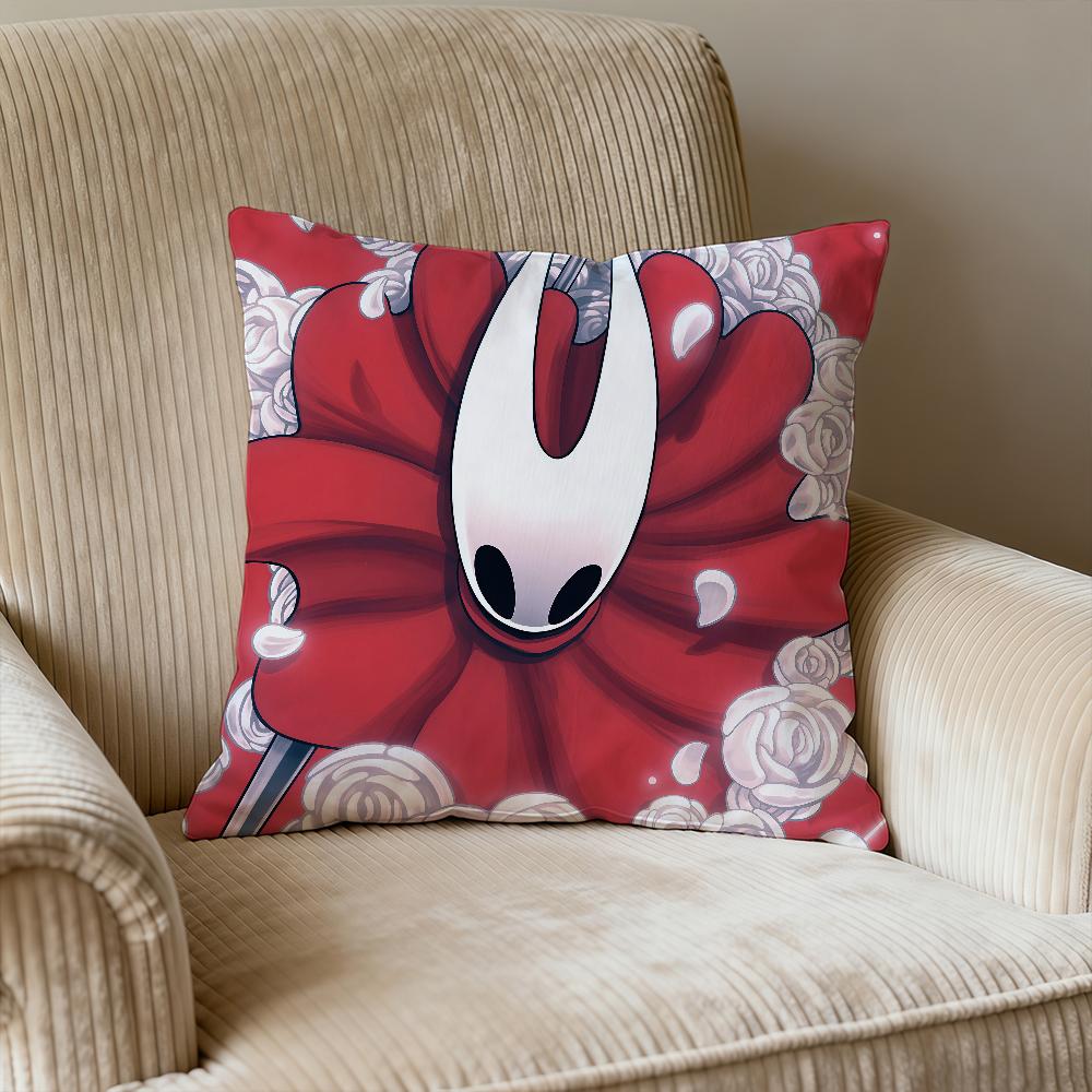 Cushion Cover Square Hollow Decorative Throw Silksong Pillow Case Knight Sofa Bed Car Living Room Birthday Anniversary Gifts