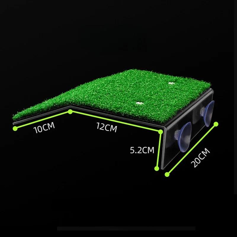 

Бытовые удобства Платформа для купания черепах Плавучий остров для черепах Аквариумный моховой остров Рама для лазания черепах Аксессуары для газона L