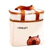 Fun Capybara Lunch Bag Easy To Carry Oxford Cloth Food Container with Aluminum Foils Lining Meal Holder for Picnics