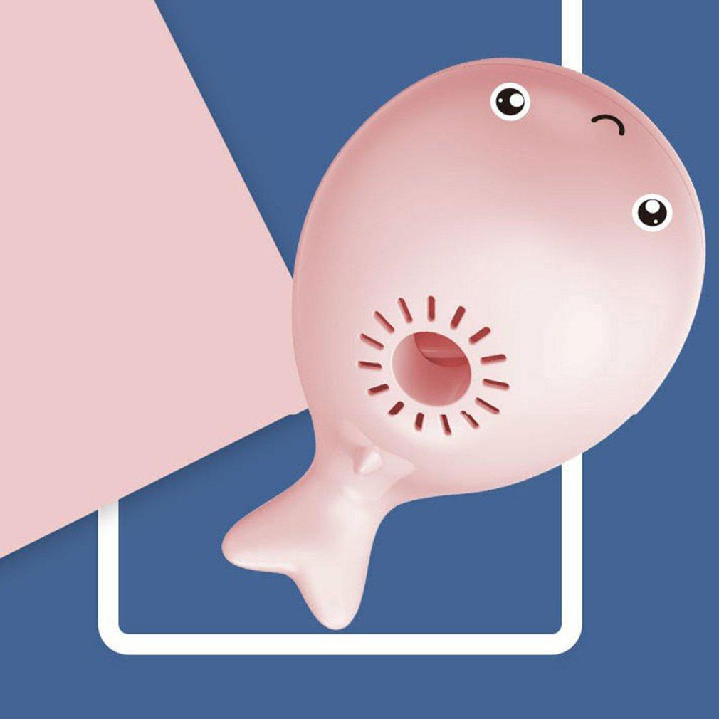 Children's Electric Fan Suspension Blowing Ball Toy Rechargeable Wireless Handheld Fan Mini Whale Shape Leafless Fan Suspension