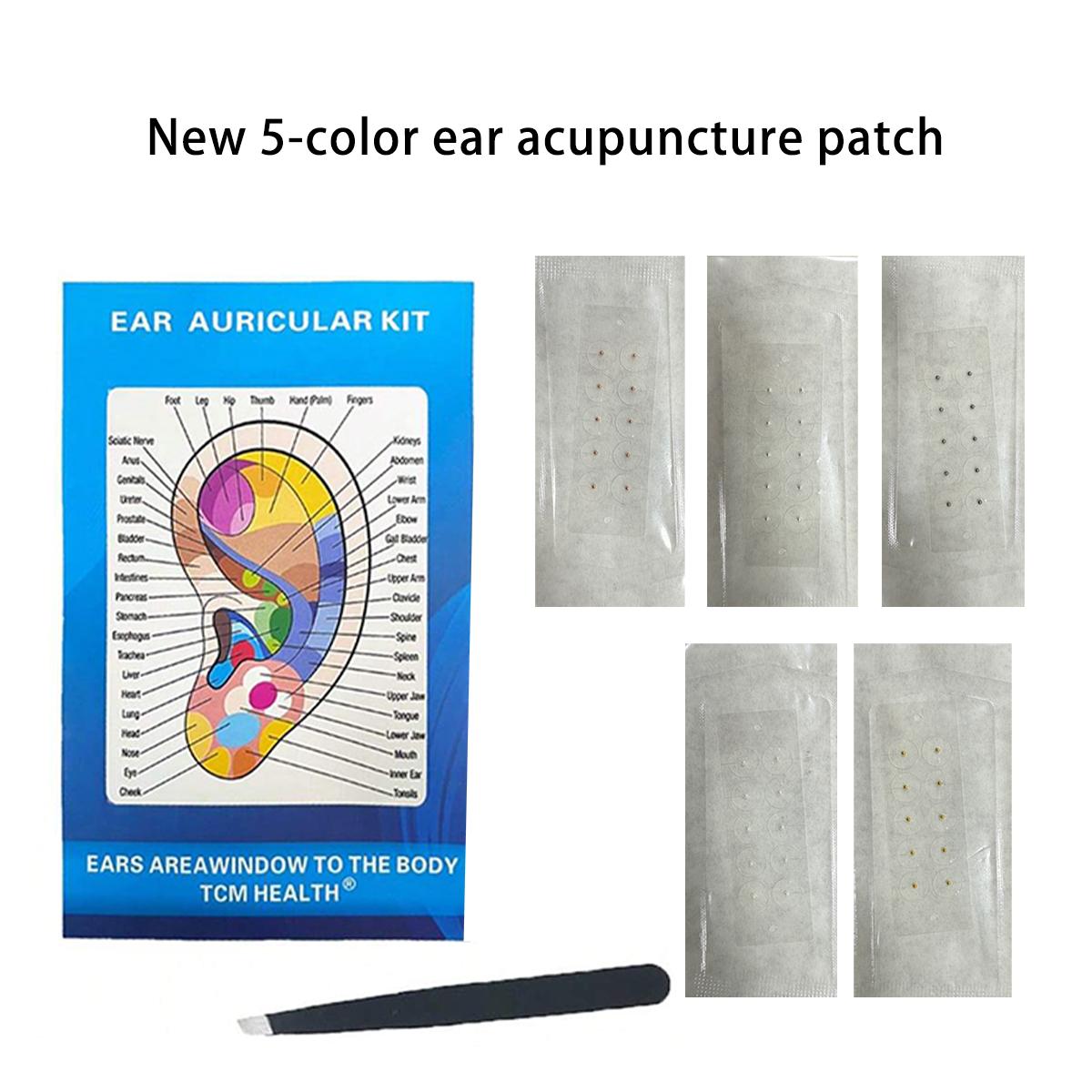 

Upgraded 5-color mix-and-match ear care acupoint massage patch 5 pieces/50pcs for daily ear acupoint pressing