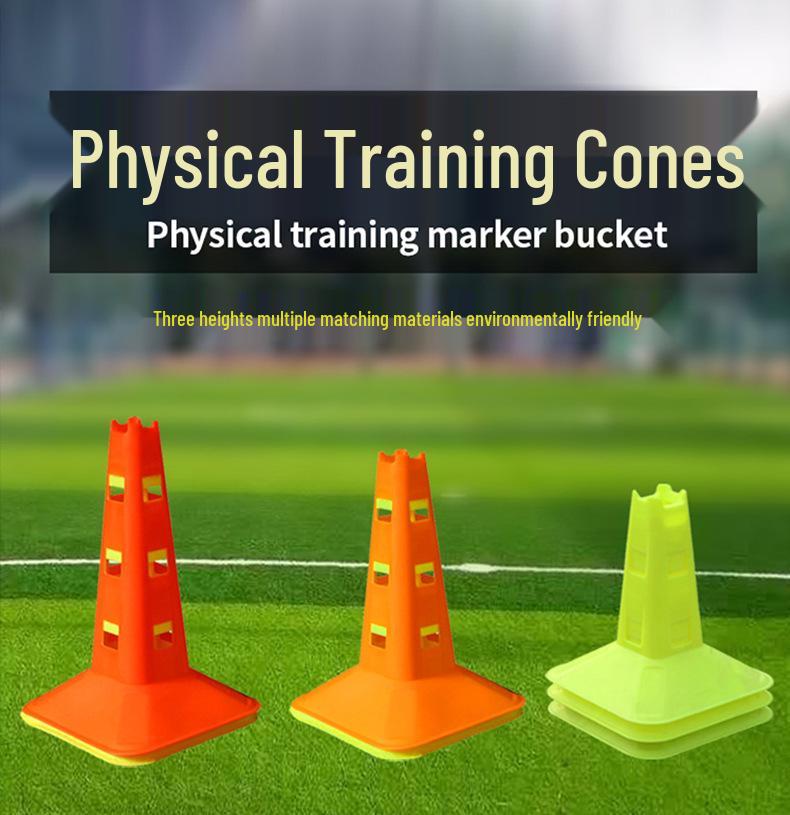 McCarthy Multi-Sport Training Cones: Durable Square Design with Holes for Football, Basketball, and Obstacle Courses. 23cm